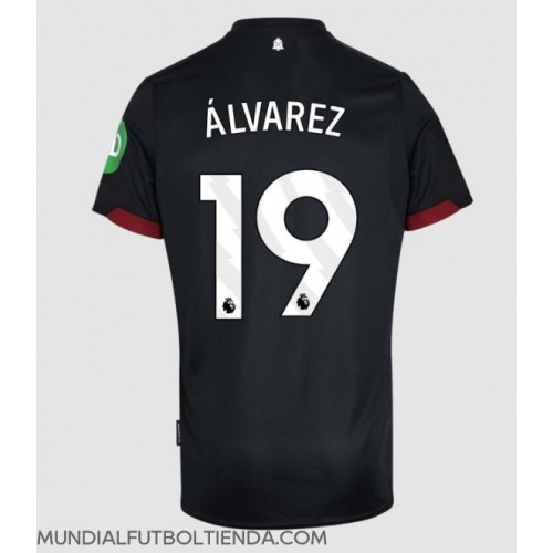 Camiseta West Ham United Edson Alvarez #19 Segunda Equipación Replica 2024-25 mangas cortas